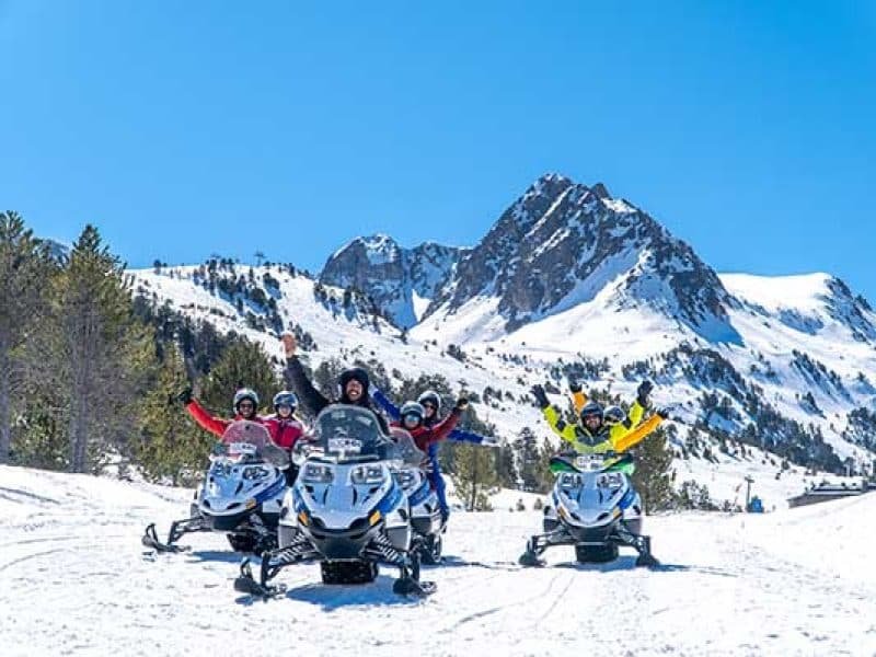 excursion motos de nieve Andorra
